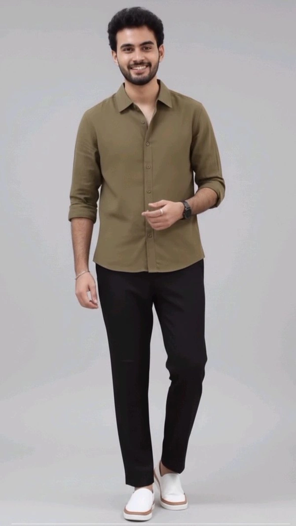 Blue and Cream Combo Formal Shirt and Pant